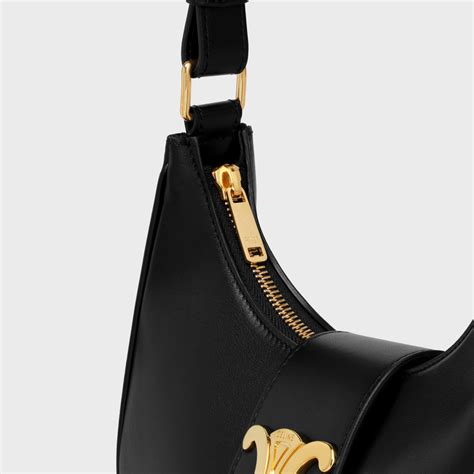 celine ava triomphe bag black|MEDIUM AVA TRIOMPHE BAG IN SMOOTH CALFSKIN.